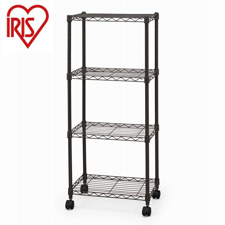 アイリスオーヤマ カラーメタルラック CBM-44104 ブラウン IRIS OHYAMA(代引不可)