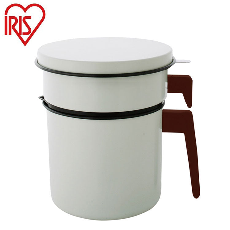 アイリスオーヤマ 活性炭オイルポット1200ml カートリッジ1個付 H-OP1200 IRIS OYAMA(代引不可)