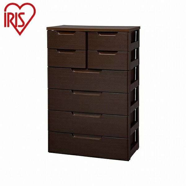 アイリスオーヤマ MUチェスト マルチユースチェスト 6段 MU-7244 木目ブラウン 新生活 IRIS OYAMA(代引不可)