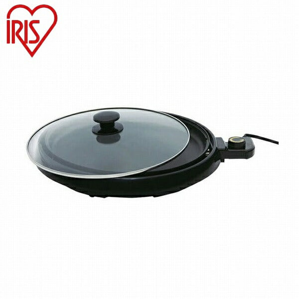 アイリスオーヤマ 丸型ホットプレート 焼肉プレート 温度調節 お好み焼き 遠赤外線 丸型 円形 クレープ ホットケーキ タッカルビ IRIS OYAMA(代引不可)