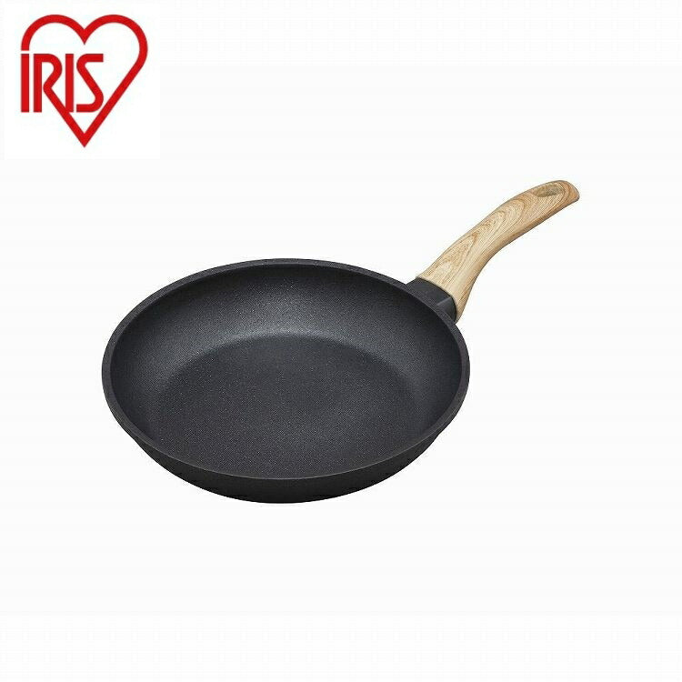 アイリスオーヤマ スキレットコートパンIH用 24cm SKL-24IH ブラック IRIS OHYAMA(代引不可)