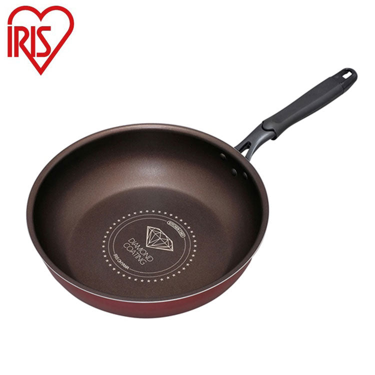 アイリスオーヤマ ダイヤモンドコートフライパン ガス 炒め鍋28cm DGS-W28 IRIS OYAMA キッチン 調理用品 キッチンツール(代引不可)
