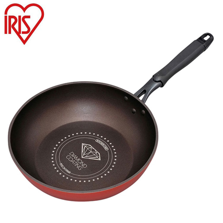 アイリスオーヤマ ダイヤモンドコートフライパン IH 炒め鍋26cm DIS-W26 IRIS OYAMA キッチン 調理用品 キッチンツール(代引不可)