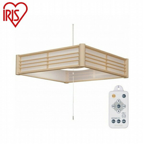 アイリスオーヤマ 和風ペンダントライト メタルサーキットシリーズ 8畳調色 籠目 PLM8DL-KG 和風LEDペンダントライト ~8畳/調色・調光 IRIS OYAMA(代引不可)