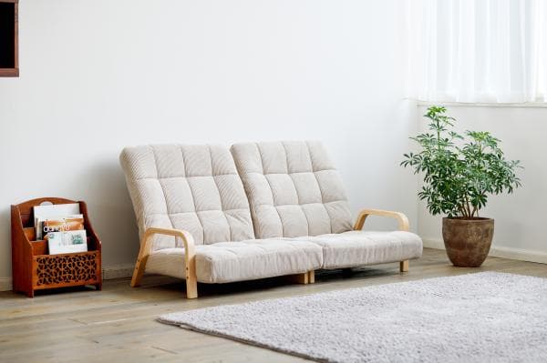 アイリスオーヤマ ウッドアームチェア 座椅子 肘付き リクライニングチェア WAC-LW IRIS OYAMA(代引不可)