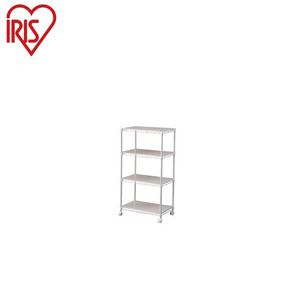 アイリスオーヤマ カラーメタルラック ウッドボード付き CMM-55104B ホワイト カラーメタルラック ウッドボード付き IRIS OYAMA(代引不可)