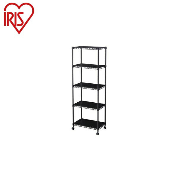 アイリスオーヤマ カラーメタルラック ウッドボード付き CMM-55165B ブラック カラーメタルラック ウッドボード付き IRIS OYAMA(代引不可)