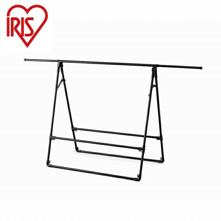アイリスオーヤマ ふとん干しスタンドタイプ ワイド FSA-120S ブラック IRIS OHYAMA(代引不可)