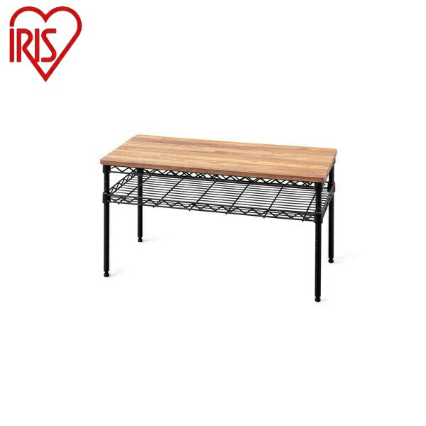 アイリスオーヤマ カラーメタルラック テーブル CMM-T76362ブラック カラーメタルラック テーブル IRIS OYAMA(代引不可)