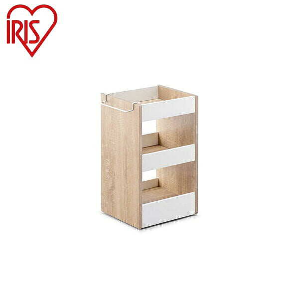 アイリスオーヤマ ウッドサイドワゴン WSW-280 ウォームホワイト/ライトナチュラル ウッドサイドワゴン IRIS OYAMA(代引不可)
