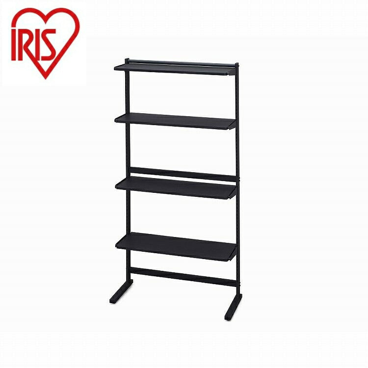 アイリスオーヤマ スタイルウォールラック SWR-850 ブラック/ブラック IRIS OHYAMA(代引不可)