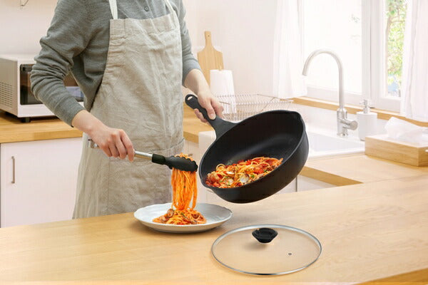 アイリスオーヤマ 軽量フライパン深型26cmフタセット IH用 IVL-D26-S2 IRIS OYAMA キッチン 調理用品 キッチンツール(代引不可)