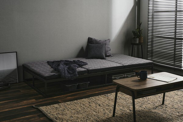 アイリスオーヤマ マットレス 厚さ6cm 三つ折り 折りたたみ シングル MEN'SAiry エアリーマットレス AMEN60-S IRIS OYAMA(代引不可)