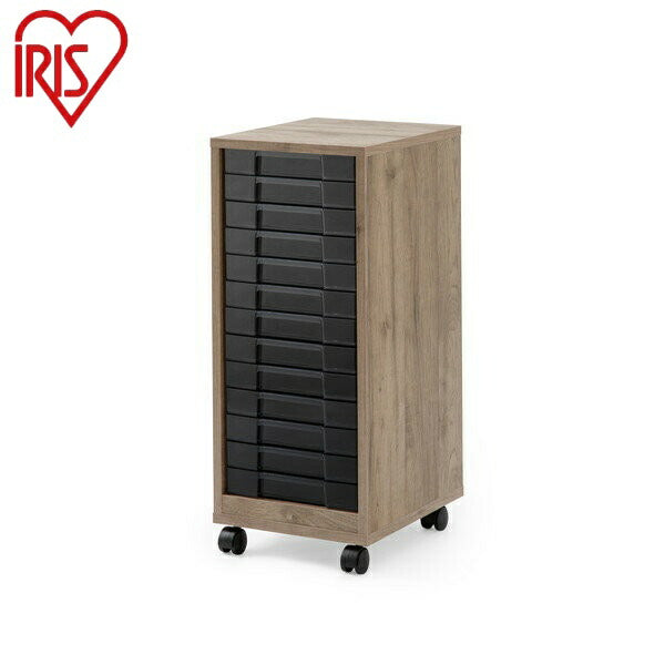 アイリスオーヤマ 木製フロアケース MFE-7130 アッシュブラウン/クリアブラック 木製フロアケース IRIS OYAMA(代引不可)