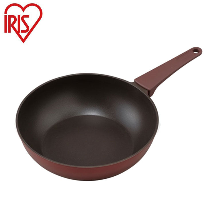 アイリスオーヤマ 取っ手一体型炒め鍋28cm IH 取っ手付き フライパン DCP-I28 IRIS OYAMA キッチン 調理用品 キッチンツール(代引不可)
