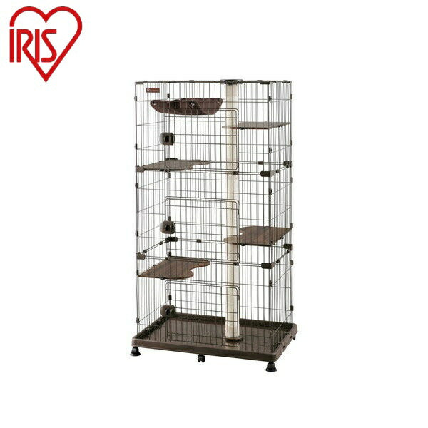 アイリスオーヤマ キャットランドケージ キャットランドケージ PCLC-903 ダークブラウン IRIS OYAMA(代引不可)