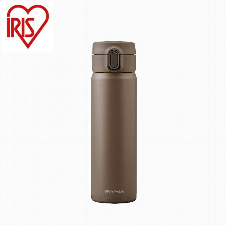 アイリスオーヤマ ステンレスマグボトル ワンタッチ SM-O500 モカ IRIS OHYAMA(代引不可)