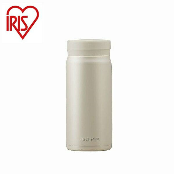 アイリスオーヤマ ステンレスマグボトル スクリュー SM-S350 ペールホワイト IRIS OHYAMA(代引不可)