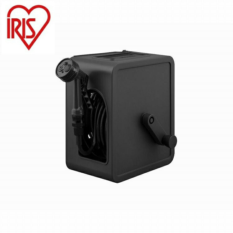 アイリスオーヤマ フルカバーコンパクトホースリール20m FCH-20M ダークグレー IRIS OHYAMA(代引不可)