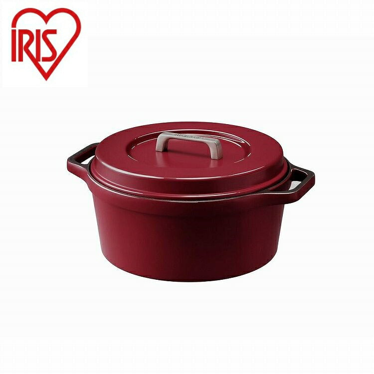 アイリスオーヤマ 無加水鍋 COTOCO MKSN-S24 ビーツレッド IRIS OHYAMA(代引不可)