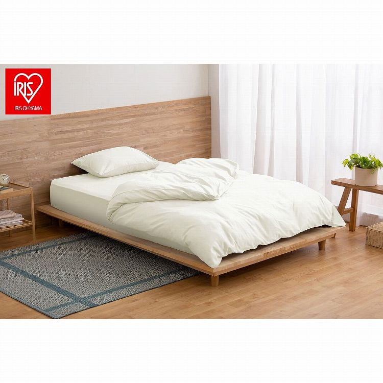 アイリスオーヤマ ボックスシーツ BXS-CS-D アイボリー IRIS OHYAMA(代引不可)