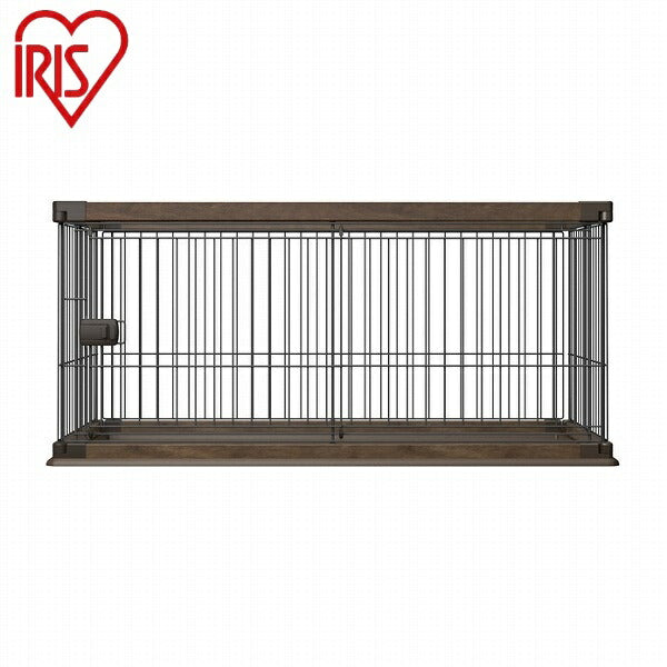 アイリスオーヤマ ウッディサークル PWSR-1260LV ウォールナット 犬 ペット サークル おしゃれ 幅120 高さ55.5 奥行66.5 ゲージ 小型犬 中型犬 ペットサークル ゲージ 多頭飼い IRIS OYAMA(代引不可)