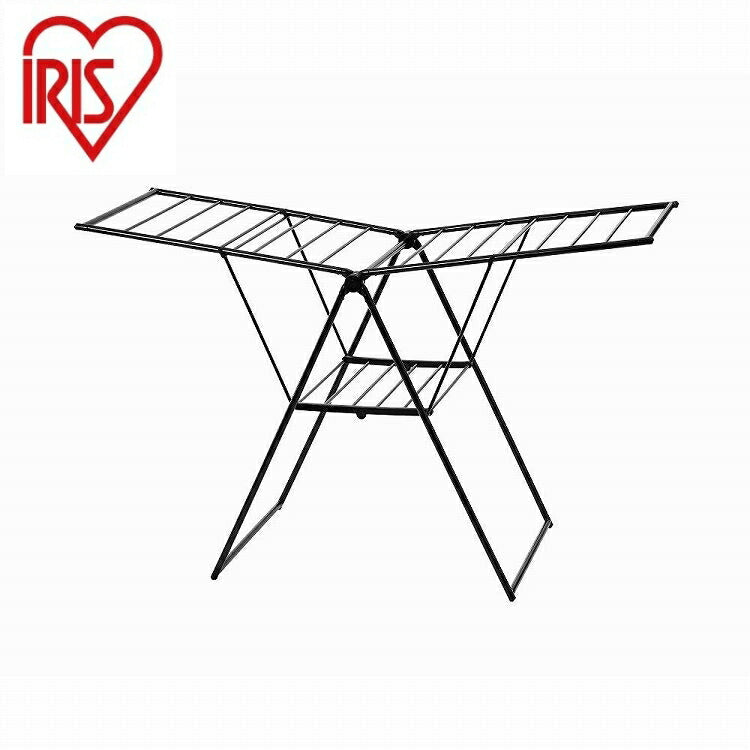アイリスオーヤマ 多機能スタイル物干し KTSM-157 ブラック IRIS OHYAMA(代引不可)