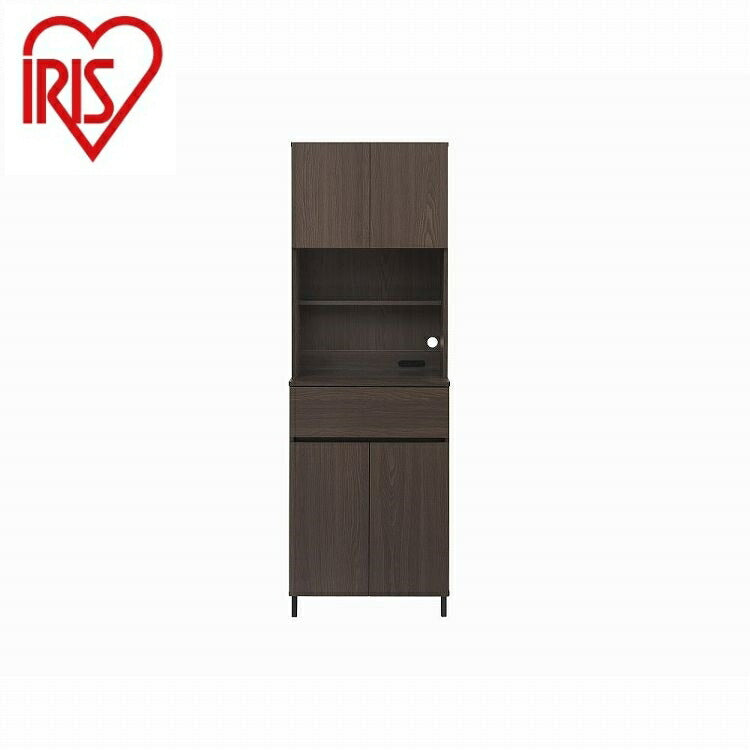 アイリスオーヤマ キッチンキャビネット KCB-590H ウォールナット IRIS OHYAMA(代引不可)
