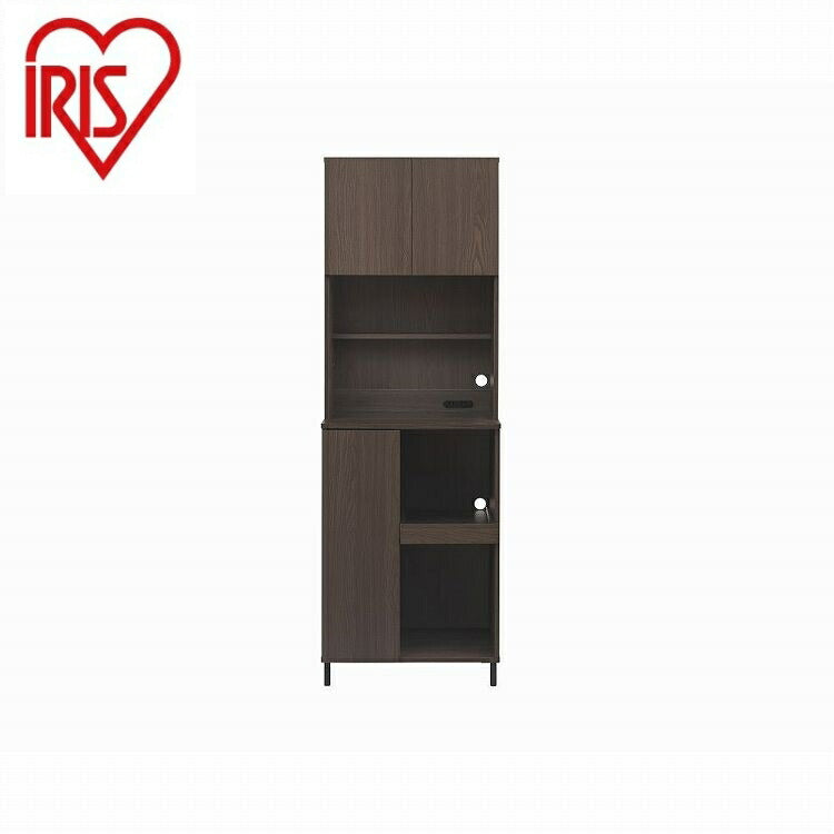 アイリスオーヤマ キッチンキャビネット KCB-590ST ウォールナット IRIS OHYAMA(代引不可)