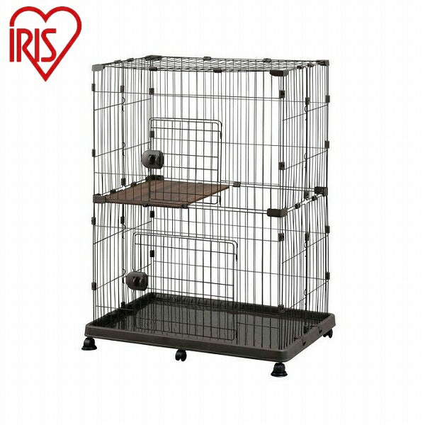 アイリスオーヤマ ペットケージ ペットケージ PEC-902V ウォールナット IRIS OYAMA(代引不可)