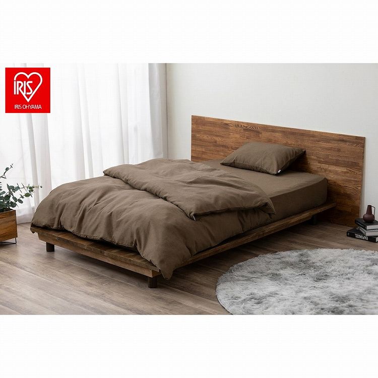 アイリスオーヤマ ボックスシーツ BXS-TCW-S ブラウン IRIS OHYAMA(代引不可)