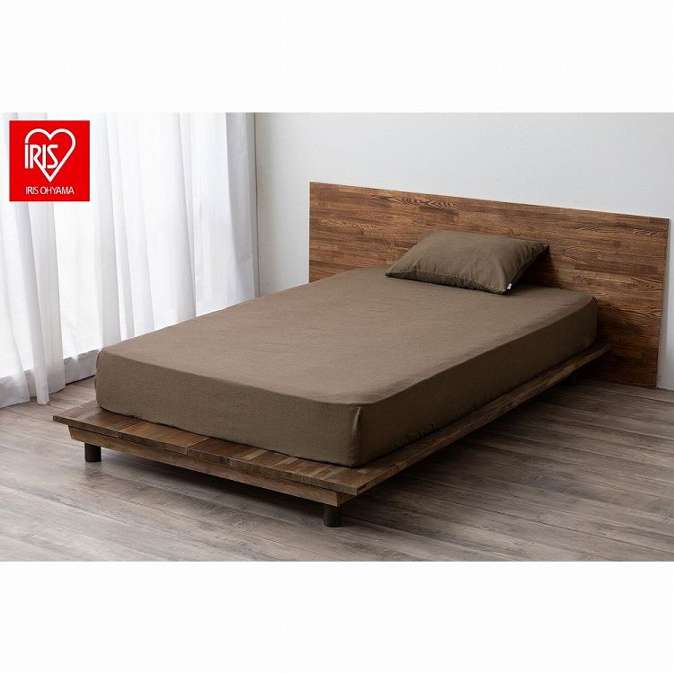 アイリスオーヤマ ボックスシーツ BXS-TCW-SD ブラウン IRIS OHYAMA(代引不可)