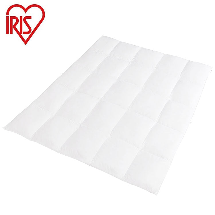 アイリスオーヤマ 羽毛ふとん セミダブル 羽毛布団 立体キルト 掛け布団 ホワイトダック ダウン 掛け布団 羽毛 シングル 抗菌防臭 KKF-WD9008-SDL IRIS OYAMA(代引不可)