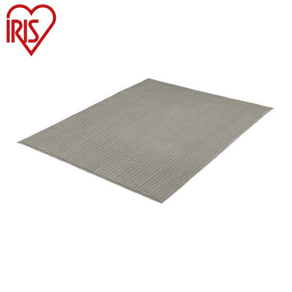 アイリスオーヤマ ラビットファー調グリッドラグ ORG-G1824ベージュ ラビットファー調グリッドラグ IRIS OYAMA(代引不可)