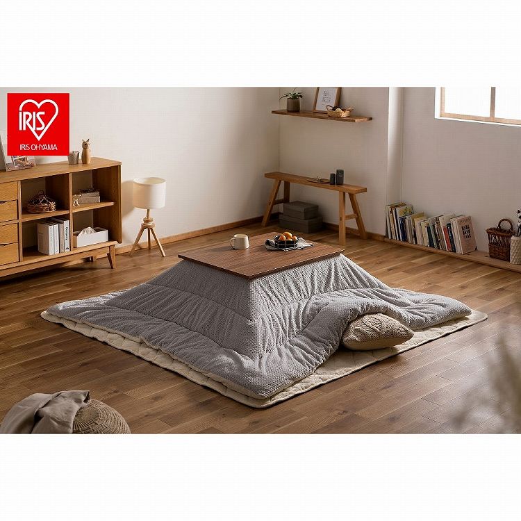 アイリスオーヤマ こたつ掛布団 KKBK-B1919 グレー/アイボリー IRIS OHYAMA(代引不可)