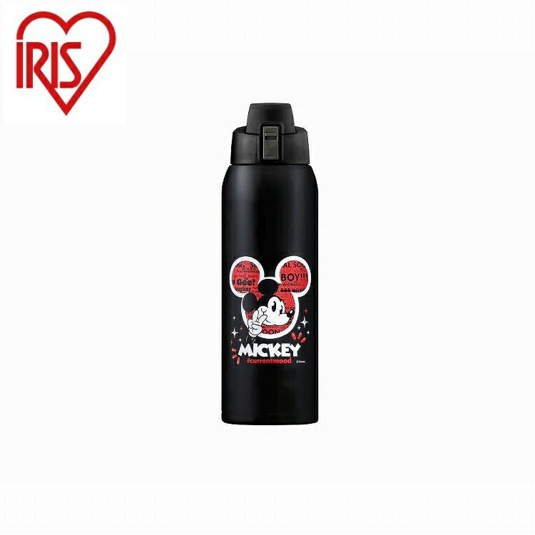 アイリスオーヤマ ステンレスケータイボトルダイレクトボトル NDDB-1000 ミッキー IRIS OHYAMA(代引不可)