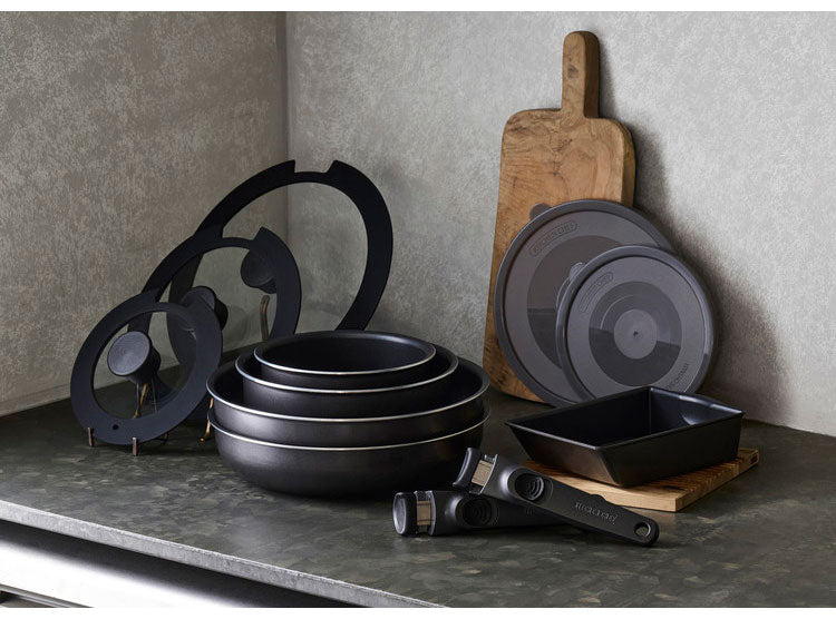 アイリスオーヤマ TERACOAT テラコート フライパンセット 12点セット EHDC-T12S グレイッシュブラウン 取っ手のとれる 着脱 フライパン 鍋 セット IRIS OHYAMA(代引不可)