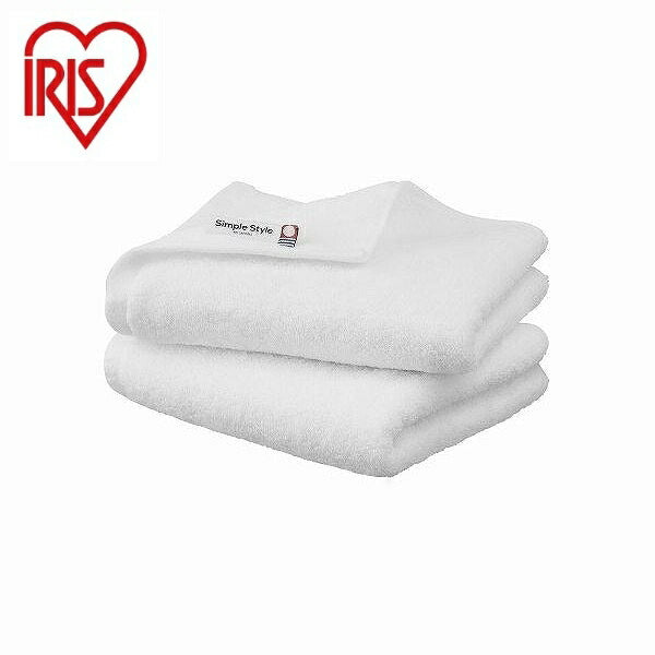アイリスオーヤマ ボリュームタッチフェイスタオル2枚セット FT-V2 ホワイト IRIS OHYAMA(代引不可)