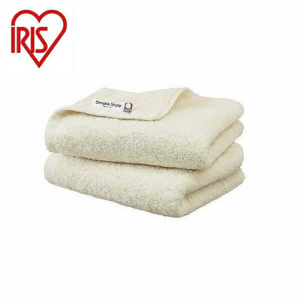 アイリスオーヤマ ボリュームタッチフェイスタオル2枚セット FT-V2 アイボリー IRIS OHYAMA(代引不可)