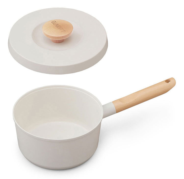 アイリスオーヤマ ルオント LUONTO 18cm 片手無加水鍋 LUO-P18 ホワイト 片手鍋 セラミック IRIS OHYAMA(代引不可)