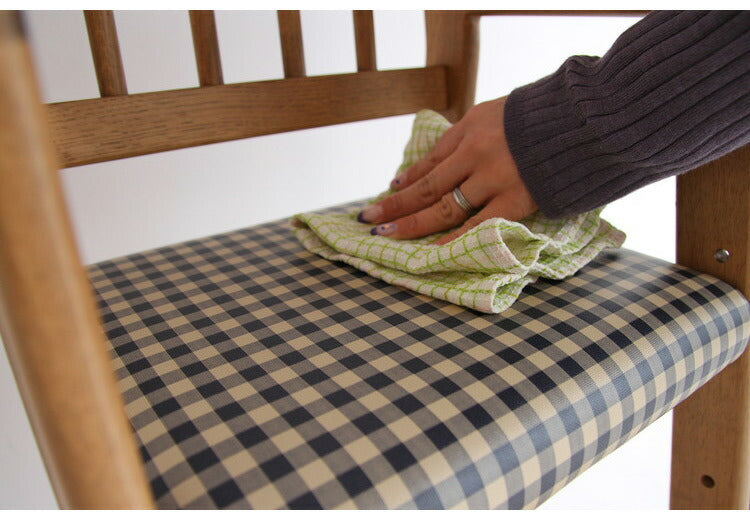 キッズチェア ハイタイプ 天然木 ハイチェア チェック 子ども用 こども キッズ用 椅子 いす イス ベビーチェア 木製 テーブル ダイニング 赤ちゃん お子様(代引不可)