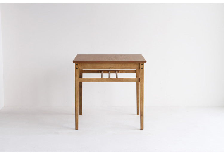 ダイニングテーブル 幅75cm 正方形 天然木 コンパクト おしゃれ 北欧 ナチュラル シンプル 2人用 オーク材 一人暮らし 新生活 カフェ風 木製 2人掛け 木目調(代引不可)