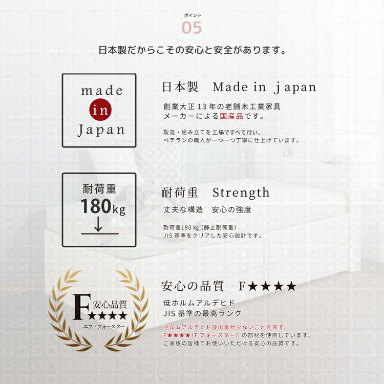 ベッド シングルショート 収納付き 日本製 フレームのみ 大容量 ベッドフレーム 木製 引き出し付き 収納ベッド 木製ベッド シンプル インテリア 北欧 おしゃれ かわいい(代引不可)