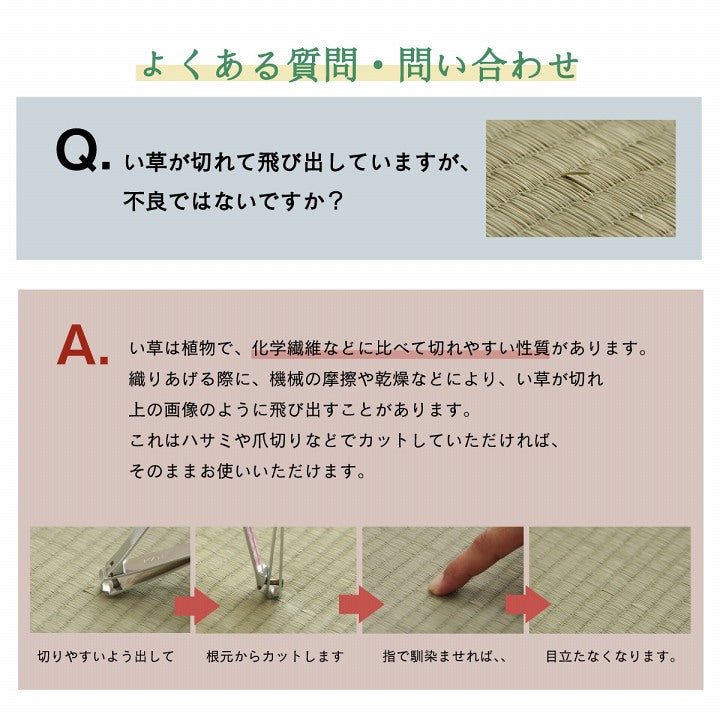 ラグ 正方形 2畳 190×190cm い草 自然素材 クッション性 撥水 防ダニ 滑り止め加工 抗菌防臭 消臭(代引不可)