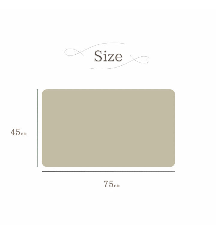 玄関マット シャギー 高密度 ふんわり ふかふか 肌ざわり 滑りにくい スタンドミラー前 シンプル ナチュラルカラー 45×75cm おしゃれ かわいい(代引不可)