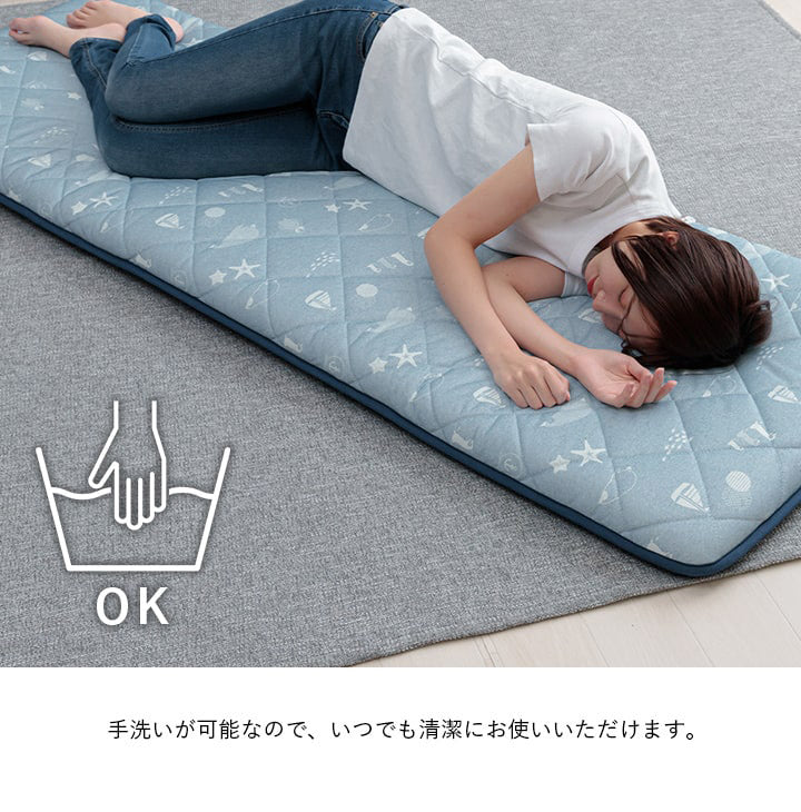 ひんやり 長座布団 65×115cm 柄付き かわいい 子供 犬 接触冷感 冷たい 涼しい イケヒコ フロスト ごろ寝 クッション 座布団 リビング 寝室 子供部屋 新生活 一人暮らし(代引不可)