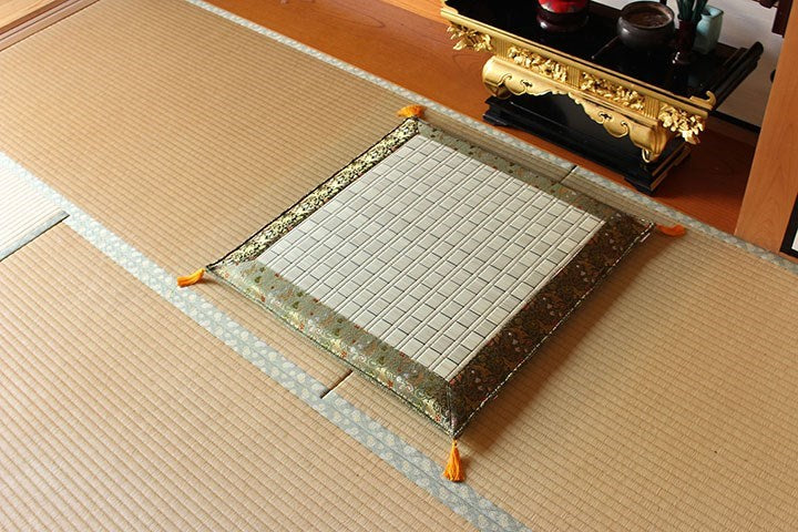日本製 い草 御前座布団 盆 法事 仏前 掛川織 シンプル 約70×70cm 松川(代引不可)