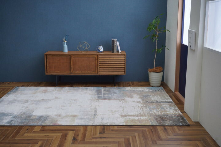 カーペット デザインラグ ウィルトンカーペット 長方形 モダン柄 ヴィンテージ調 アブストラクト 約240×330cm マルセイユ(代引不可)