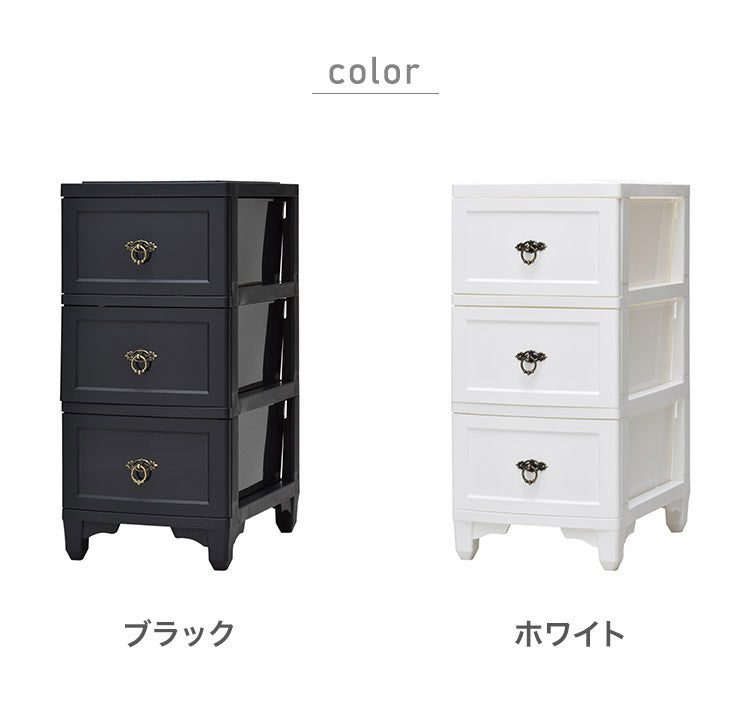 チェスト 3段 収納 幅34cm スリム 国産 コンパクト プラスチック クローゼット 脱衣所 洗面所 引き出し 日本製 インテリア 収納家具 リビング収納 洋服 衣装ケース シンプル 一人暮らし 新生活(代引不可)