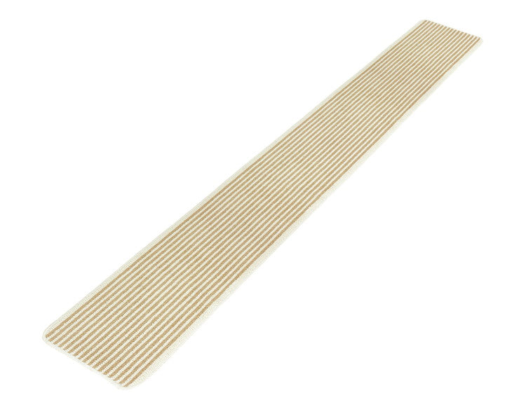 マルナカ 日本製 天然素材使用 キッチンマット 50×300cm 黄麻ストライプ 麻使用 洗える 台所マット 足拭きマット 足ふきマット(代引不可)